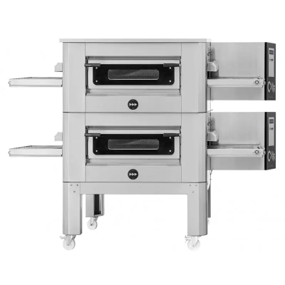 Four convoyeur électrique pizza pain pâtisserie 75 pizzas de Ø 30 cm par heure